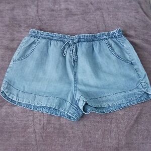 Universal Thread Light Blue Drawstring High Waist Shorts